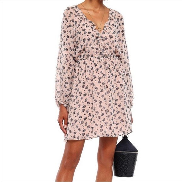 Joie Dresses & Skirts - Joie Marelle Silk Floral Ruffle Mini Dress Small